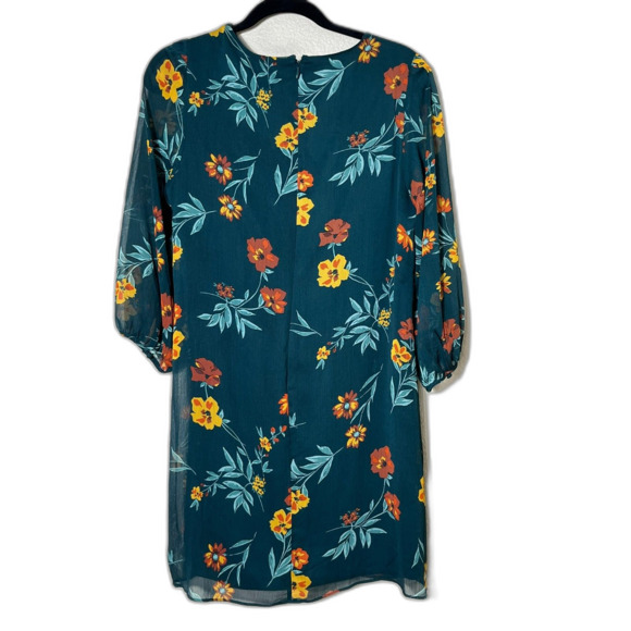 NWT Calvin Klein Forest Green Boho Cottagecore Dress Peasant 10 MSRP $129 - Picture 2 of 10